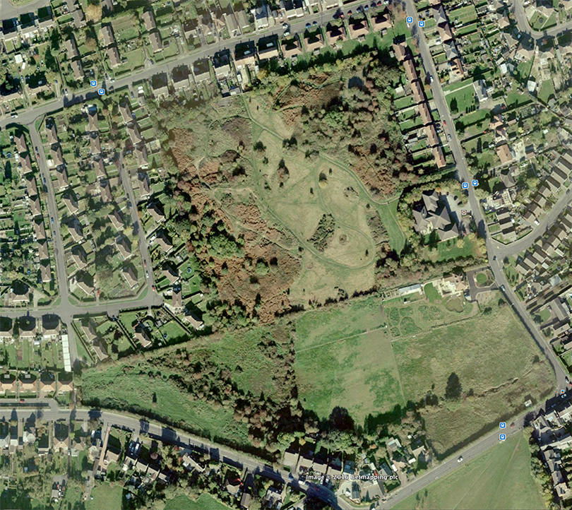 Google map of Selston Common - 31/12/10