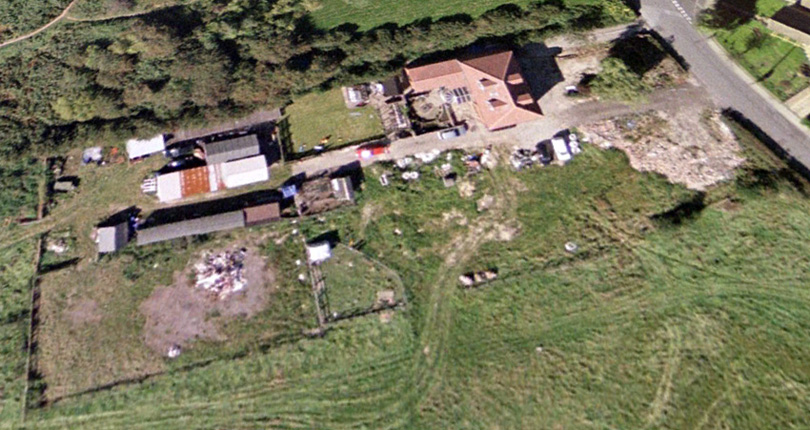 Google map of Bracken House and gardens - 09/07/04