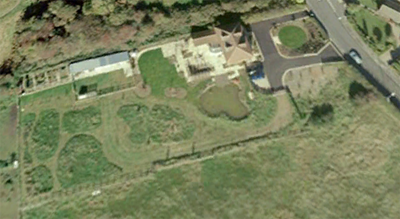 Google map of Bracken House and gardens - 31/12/10