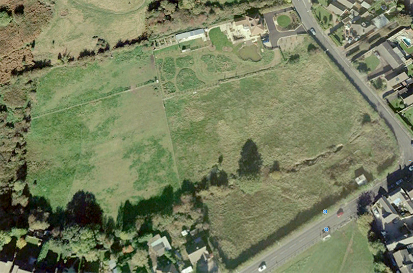 Google map of Bracken House and land - 31/12/10
