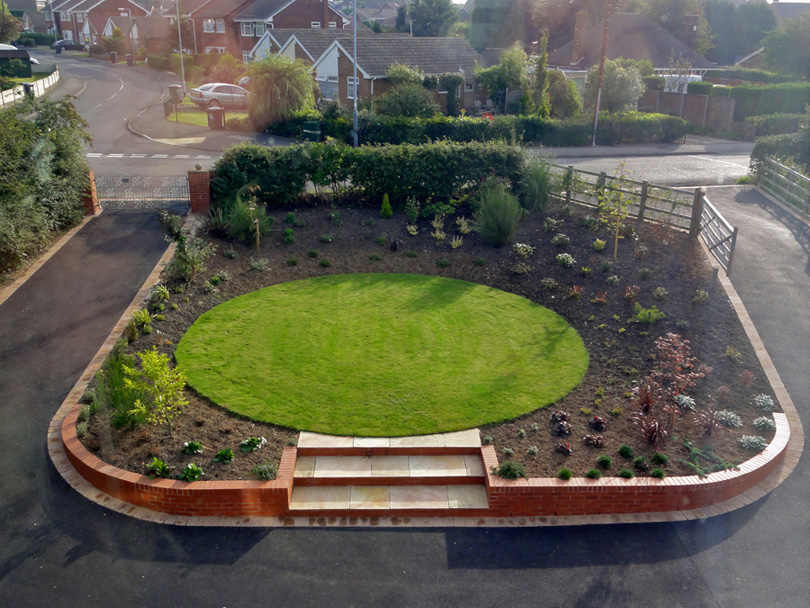 Front garden from the second floor rooms.