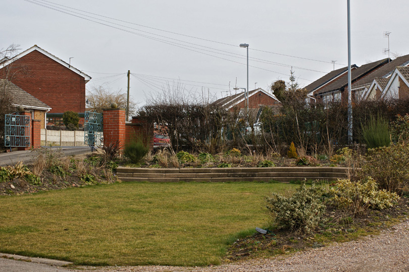 The original front garden