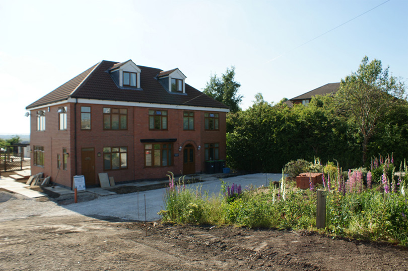 Work on the front garden is under way